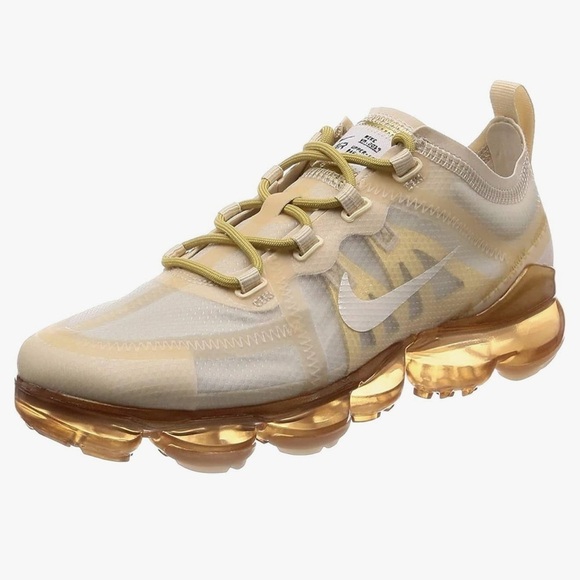 Nike Cream Sneakers with Woven Upper and Cushioned Sole - Picture 11 of 11